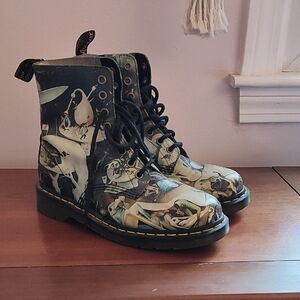 Doc Martens 1460 x Hieronymus Bosch Garden of Earthly Delights printed boots